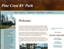 Tablet Screenshot of pinecrestrv.com